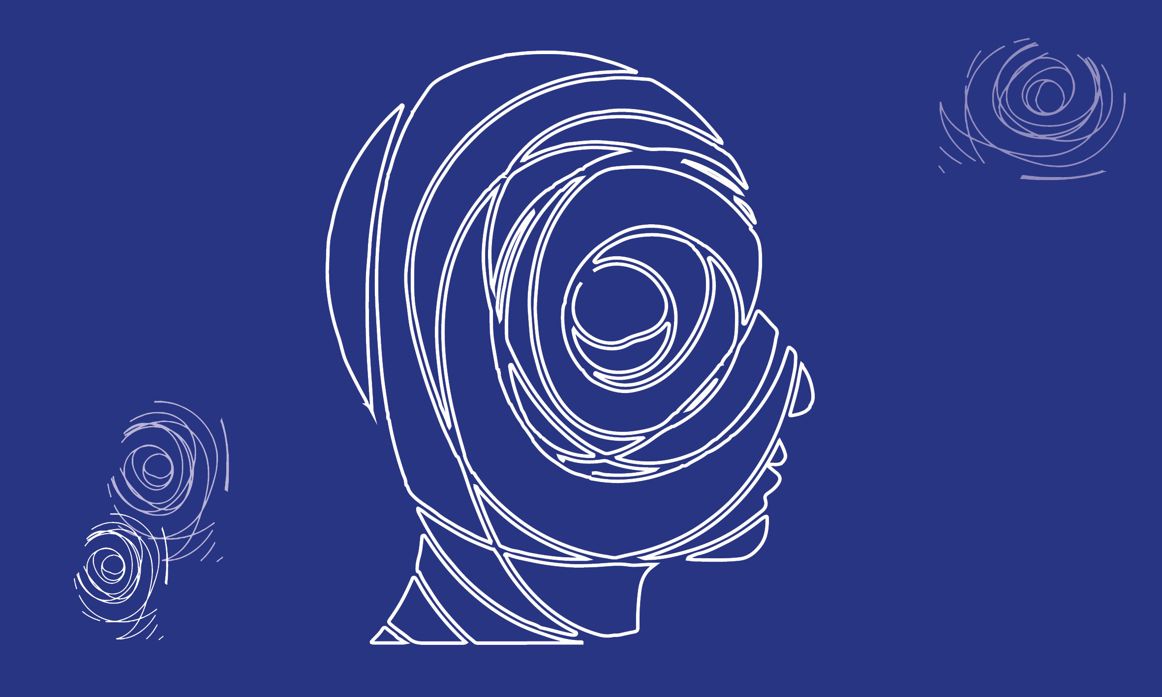 silueta de perfil del cap d'una persona